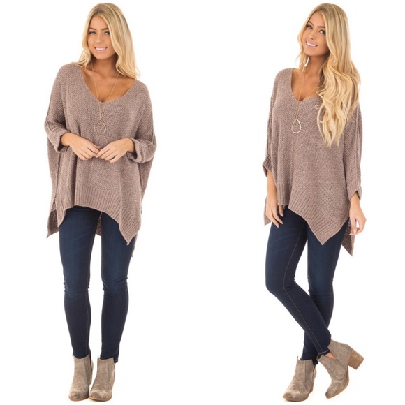 🆕Natalie Netted Knit Sweater in Mocha - Picture 3 of 4